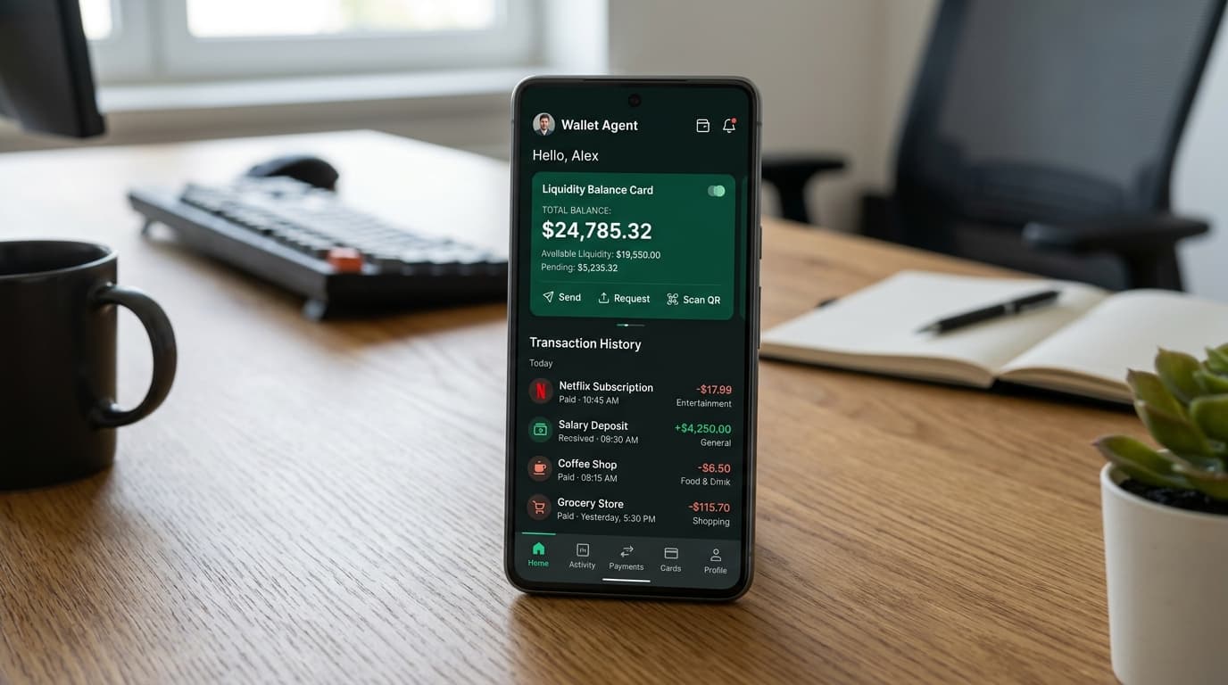 AgentWallet FinTech Mobile Gateway